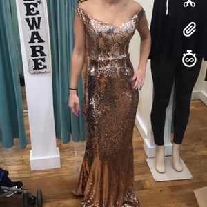 💥SUPER SALE! Rose gold sequence brand new dress
